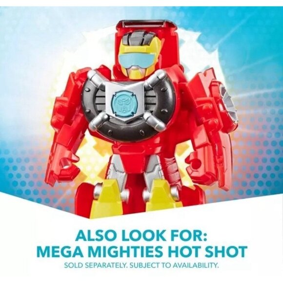 Transformers Rescue Bots Academy Mega Mighties Heatwave the Fire-Bot 10-Inch Bot - Picture 4 of 8